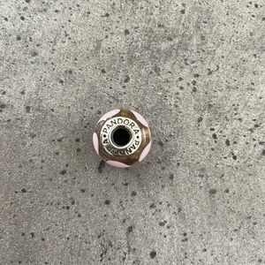 Pink murano pandora charm